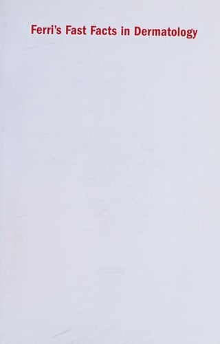 Ferri's fast facts in dermatology