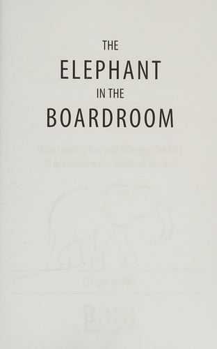 The elephant in the boardroom