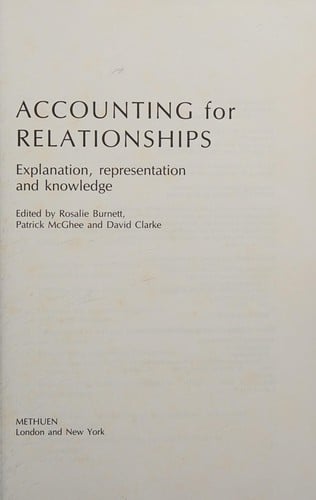 Accounting for relationships