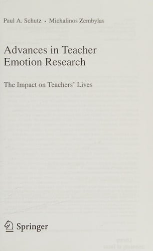 Advances in teacher emotion research
