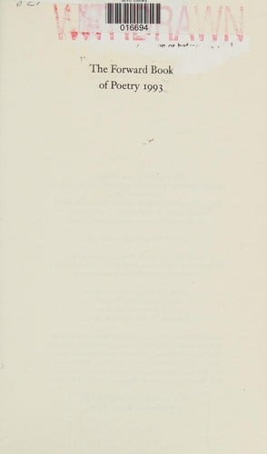The Forward book of poetry 1993