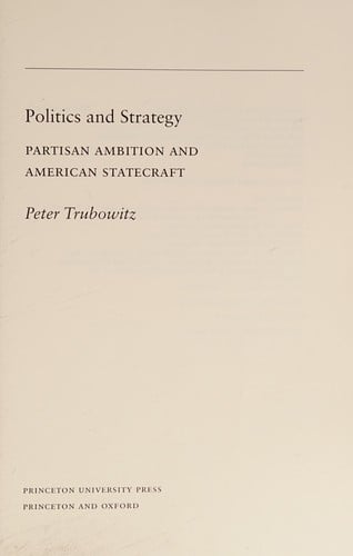 Politics and strategy