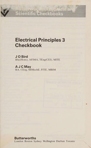 Electrical principles 3 checkbook
