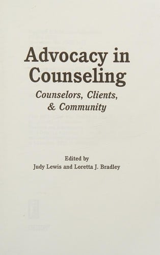 Advocacy in counseling