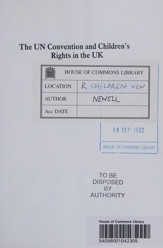 United Nations Convention and Children's Rights in the United Kingdom