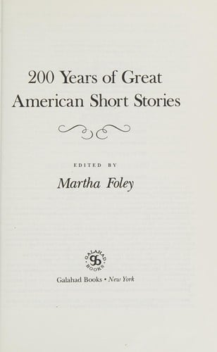 200 years of great American short stories