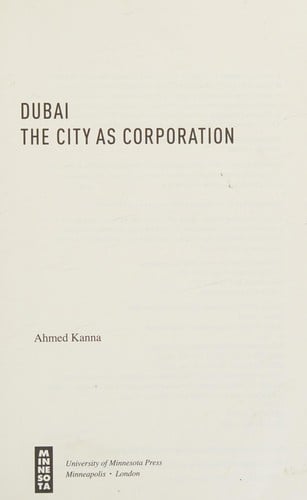 Dubai, the city as corporation