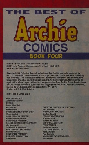 The best of Archie comics