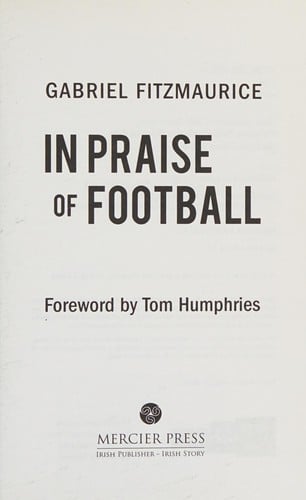 In praise of football