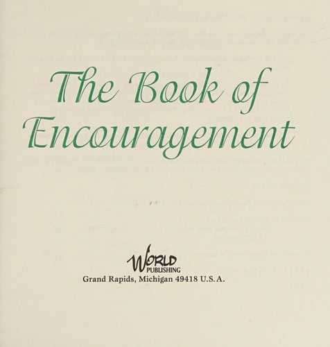 The book of encouragement