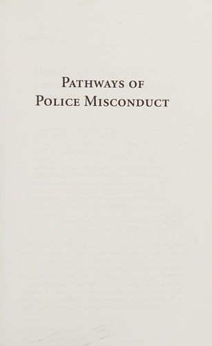 Pathways of police misconduct