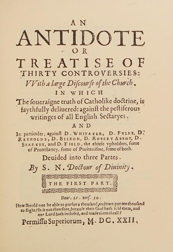 An antidote or treatise of thirty controversies