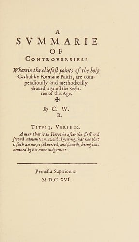 A summarie of controversie