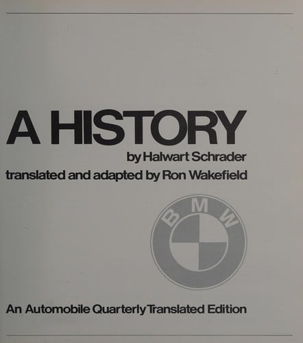 BMW, a history
