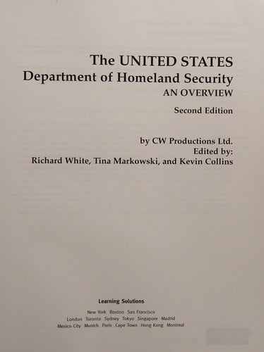 The United States Department of Homeland Security