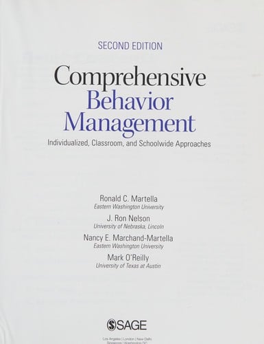 Comprehensive behavior management