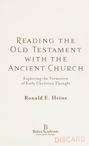 Reading the Old Testament with the ancient church