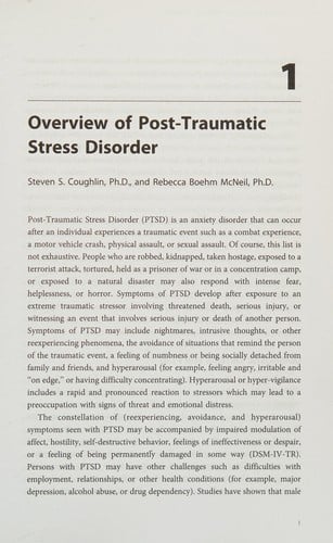 Post-traumatic stress disorder and chronic health conditions
