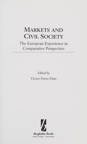 Markets and civil society