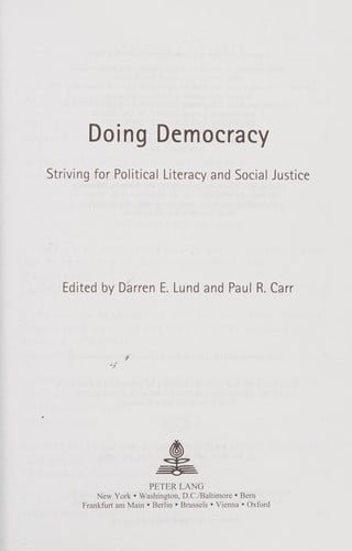 Doing democracy