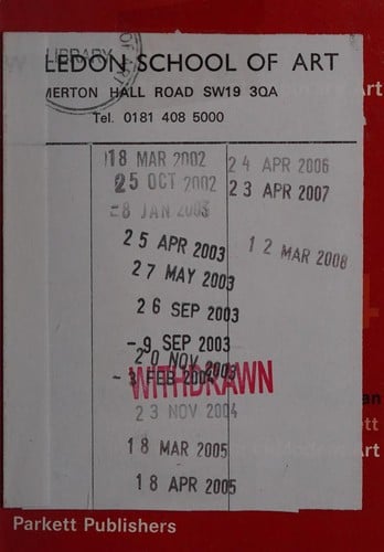 Parkett collaborations & editions since 1984