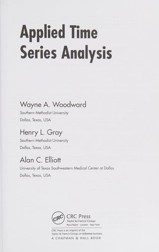 Applied time series analysis