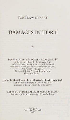 Damages in Tort