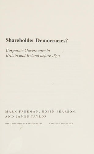 Shareholder democracies?