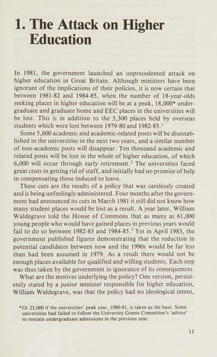 The attack on higher education