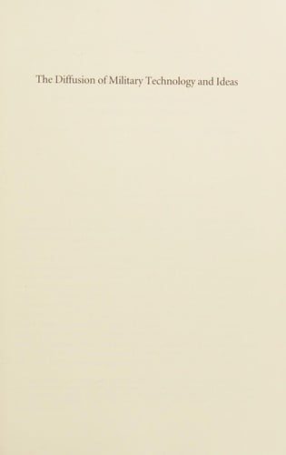 The diffusion of military technology and ideas