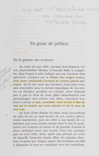 Cabaret neiges noires