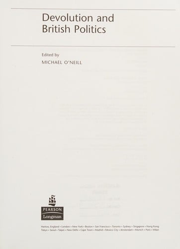 Devolution and British politics