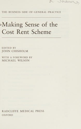 Making sense of the cost rent scheme