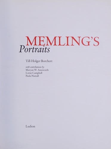 Memling and the art of portraiture