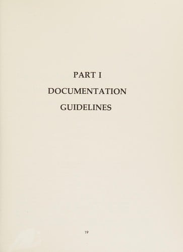 Data processing documentation