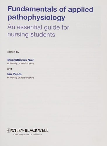Fundamentals of applied pathophysiology for nursing students
