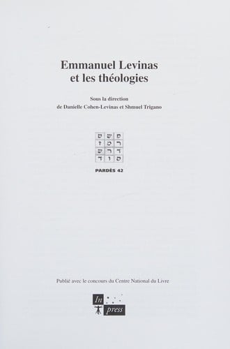 Levinas et les théologies