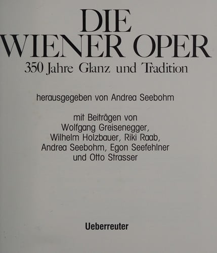 Die Wiener Oper