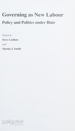 Governing as New Labour