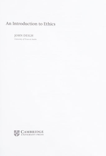 An introduction to ethics