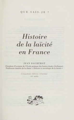 Histoire de la laïcité en France
