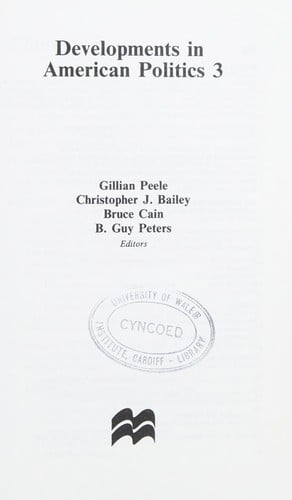 Developments in American politics 3