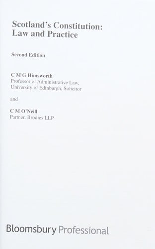 Scotland's constitution