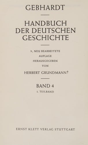 Handbuch der deutschen Geschichte