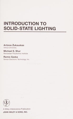 Introduction to solid-state lighting