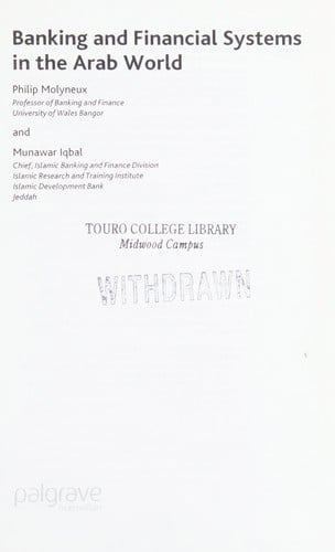 BANKING AND FINANCIAL SYSTEMS IN THE ARAB WORLD