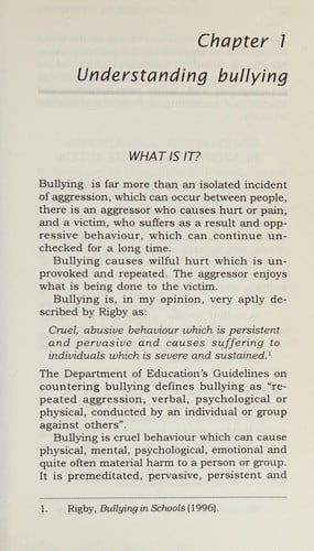 Bullying in Our Schools