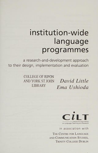 Institution-wide language programmes
