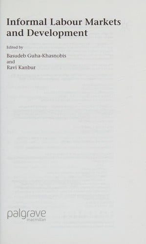 Informal labour markets and development