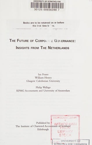 The Future of Corporate Governance